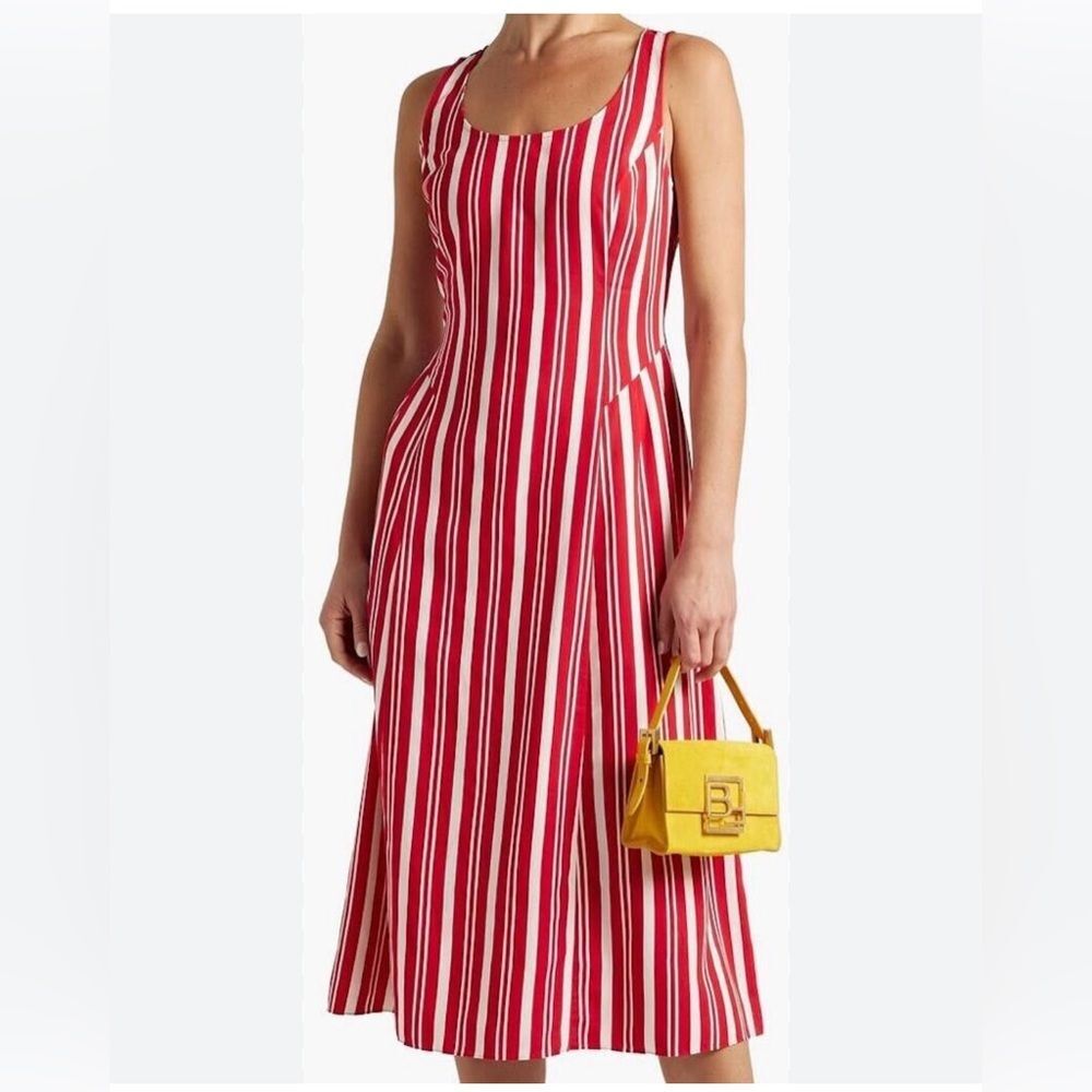 Jason Wu Striped Scoop-Neck Sleeveless Dress, NWT, Size 0 - Picture 3 of 8